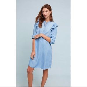 NWT Anthropologie | Ruffled Shirtdress | M